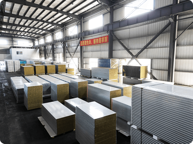 Color steel cleanroom panels batch stock for construction projects