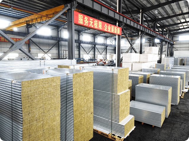 Double-sided color steel insulated sandwich panels for cleanroom walls